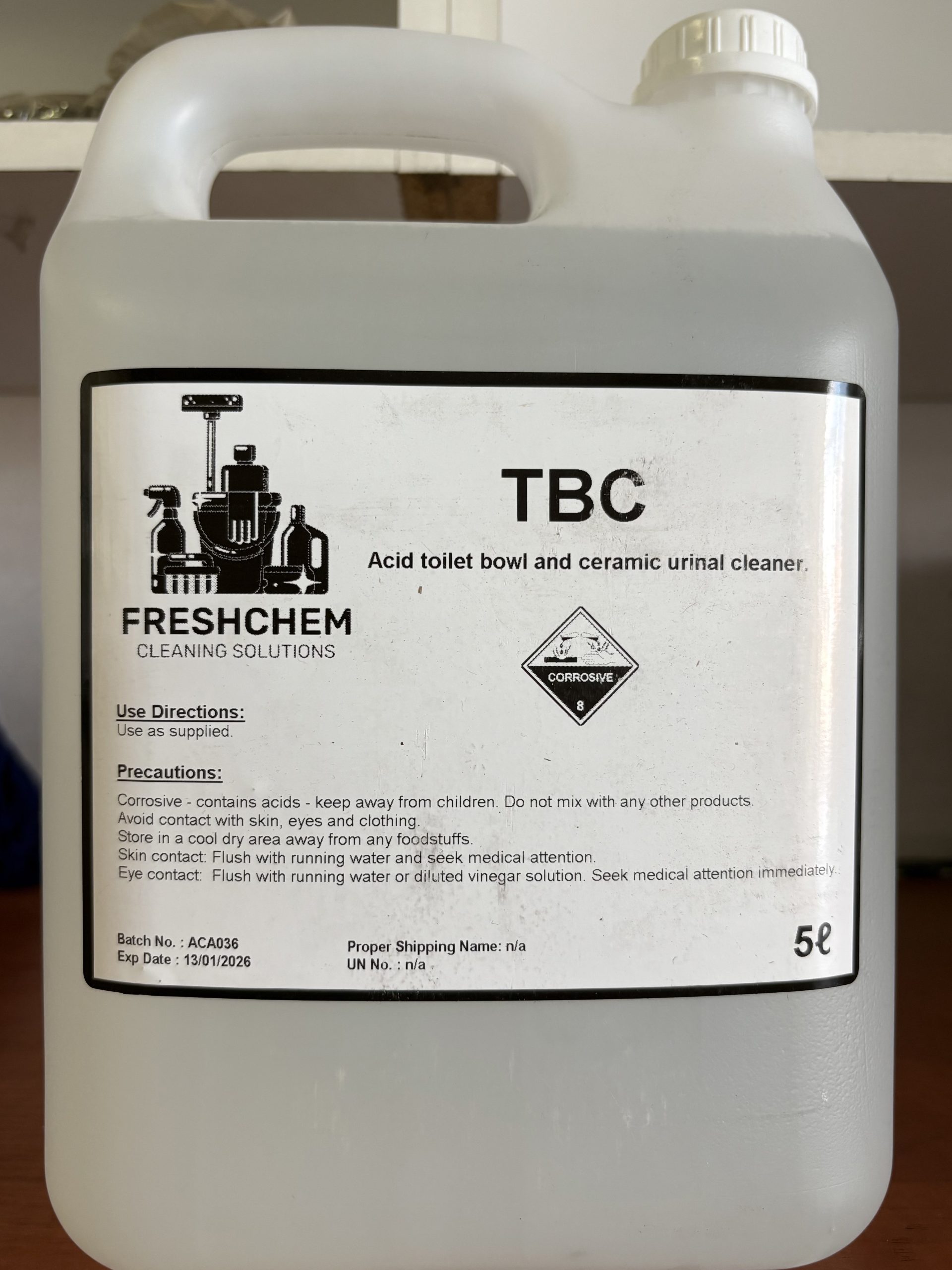 TOILET BOWL CLEANER 5L